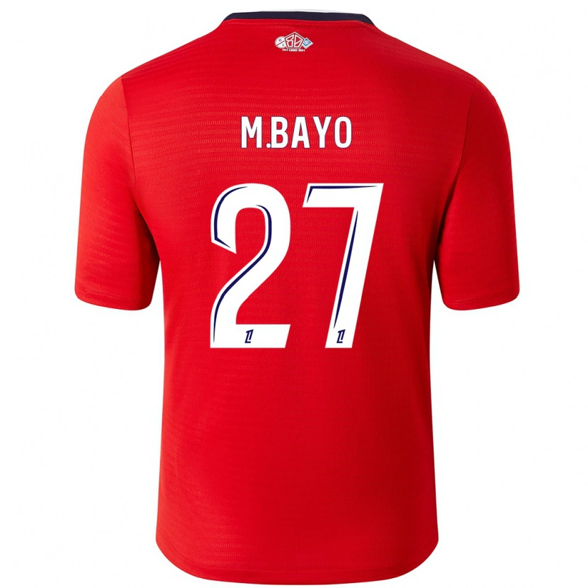 Danxen Barn Mohamed Bayo #27 Röd Vit Hemmatröja Matchtröjor 2024/25 Tröjor T-Tröja