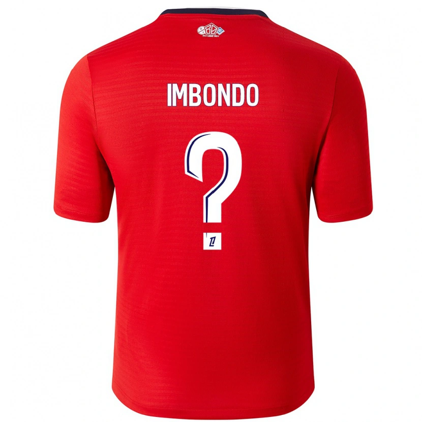 Danxen Barn Ramses Imbondo #0 Röd Vit Hemmatröja Matchtröjor 2024/25 Tröjor T-Tröja