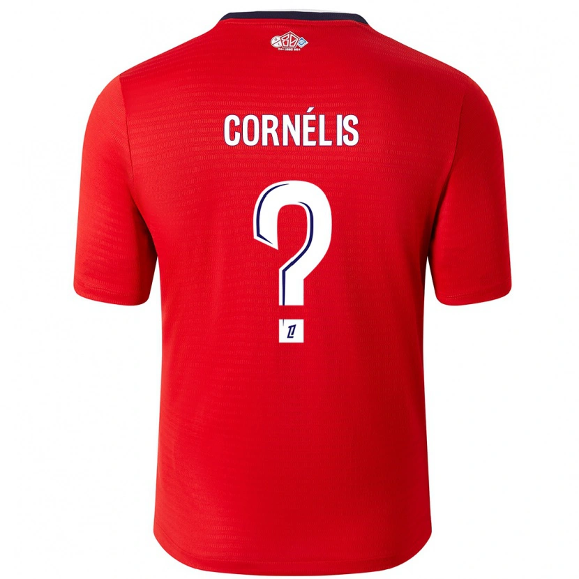 Danxen Barn Aristide Cornélis #0 Röd Vit Hemmatröja Matchtröjor 2024/25 Tröjor T-Tröja