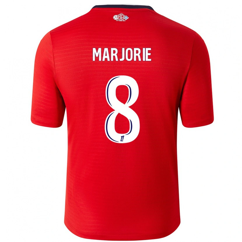 Danxen Barn Marjorie #8 Röd Vit Hemmatröja Matchtröjor 2024/25 Tröjor T-Tröja