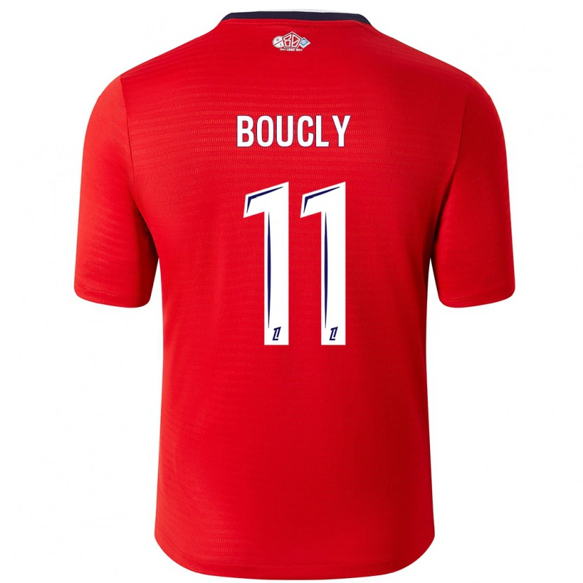 Danxen Barn Maïté Boucly #11 Röd Vit Hemmatröja Matchtröjor 2024/25 Tröjor T-Tröja