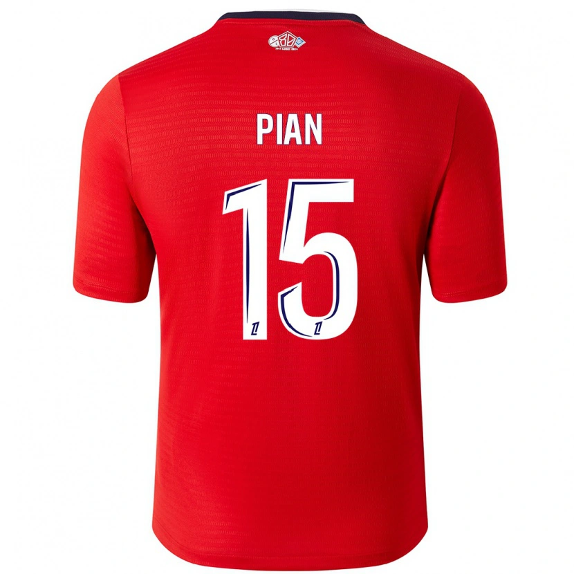 Danxen Barn Julie Pian #15 Röd Vit Hemmatröja Matchtröjor 2024/25 Tröjor T-Tröja