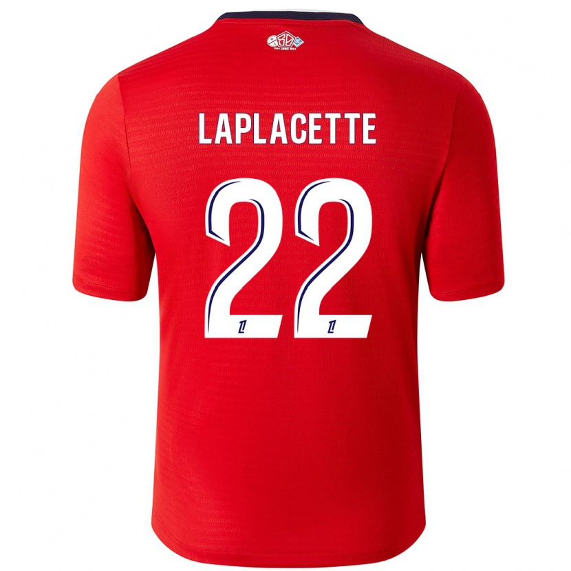 Danxen Barn Tess Laplacette #22 Röd Vit Hemmatröja Matchtröjor 2024/25 Tröjor T-Tröja