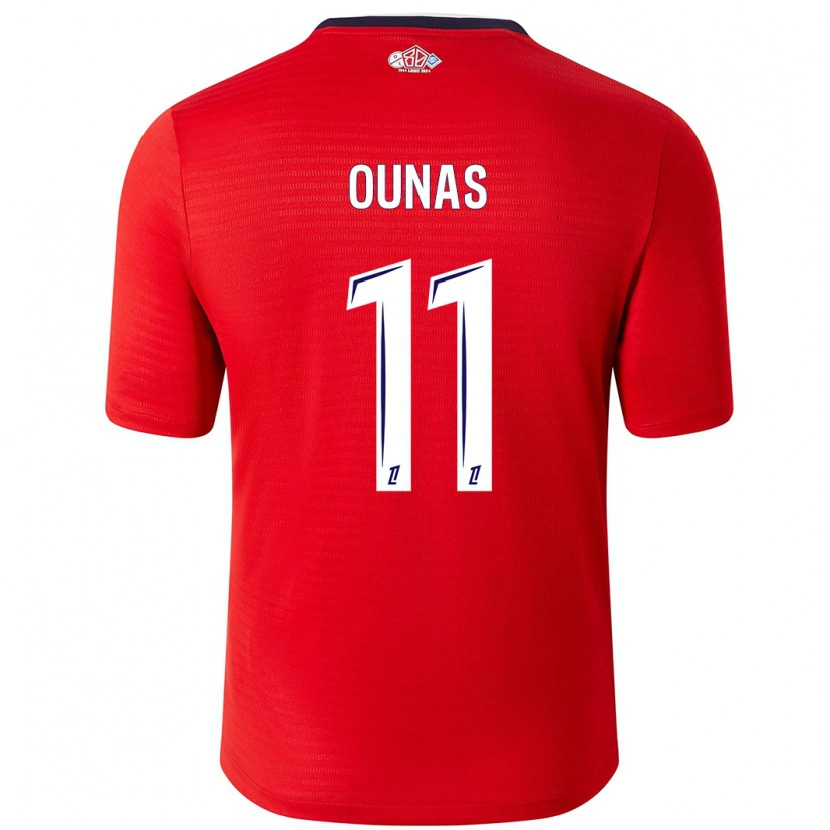 Danxen Barn Adam Ounas #11 Röd Vit Hemmatröja Matchtröjor 2024/25 Tröjor T-Tröja