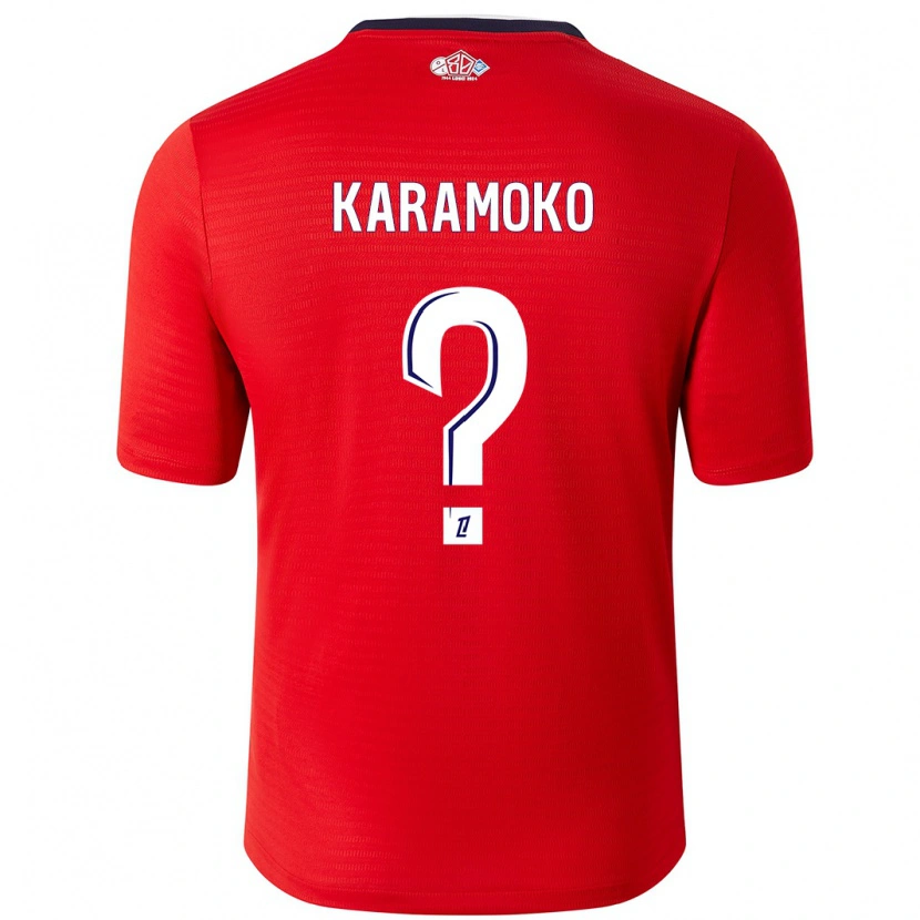 Danxen Barn Ibrahim Karamoko #0 Röd Vit Hemmatröja Matchtröjor 2024/25 Tröjor T-Tröja