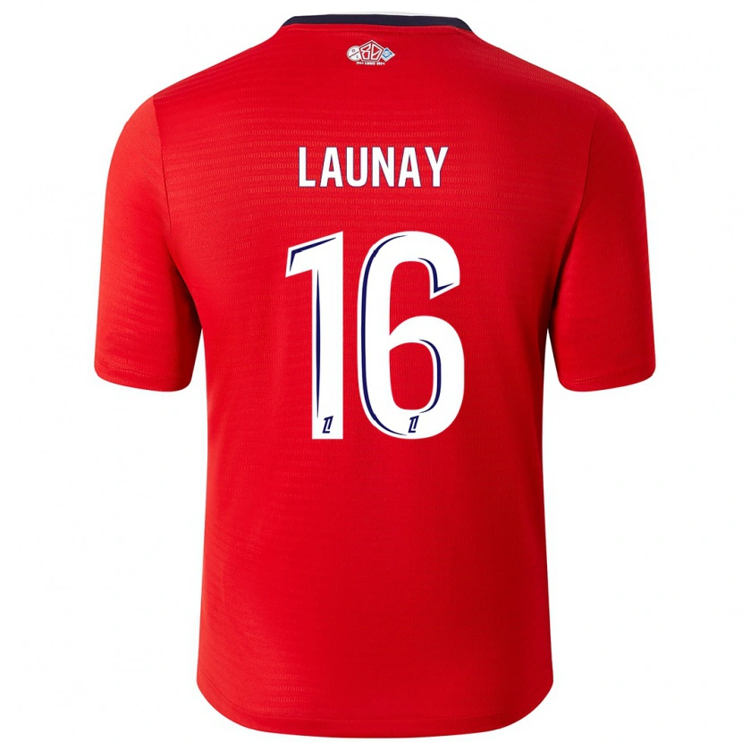 Danxen Barn Elisa Launay #16 Röd Vit Hemmatröja Matchtröjor 2024/25 Tröjor T-Tröja