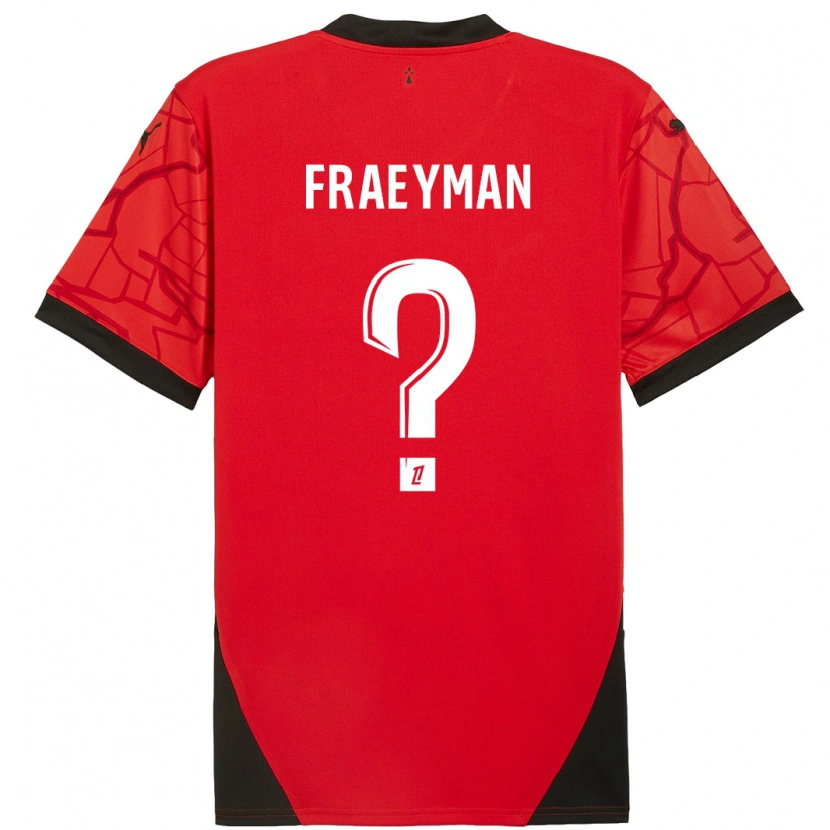 Danxen Barn Dorian Fraeyman #0 Röd Svart Hemmatröja Matchtröjor 2024/25 Tröjor T-Tröja