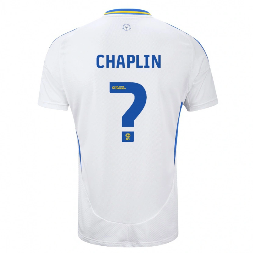 Danxen Barn Rhys Chadwick-Chaplin #0 Vit Blå Hemmatröja Matchtröjor 2024/25 Tröjor T-Tröja