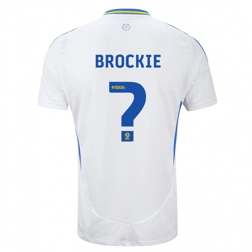Danxen Barn Devon Brockie #0 Vit Blå Hemmatröja Matchtröjor 2024/25 Tröjor T-Tröja
