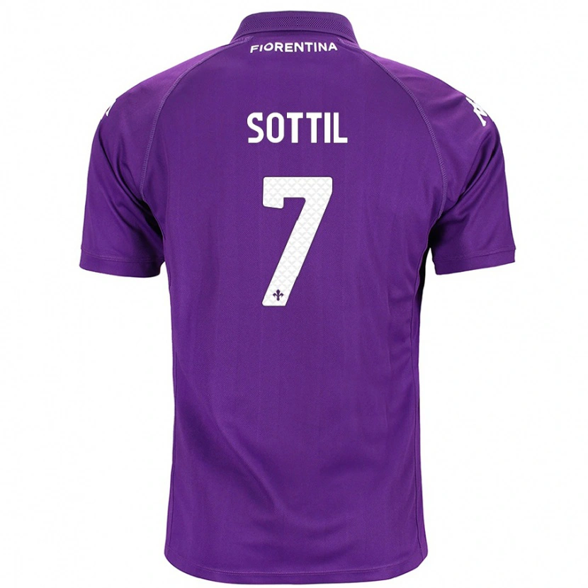 Danxen Barn Riccardo Sottil #7 Purpur Hemmatröja Matchtröjor 2024/25 Tröjor T-Tröja