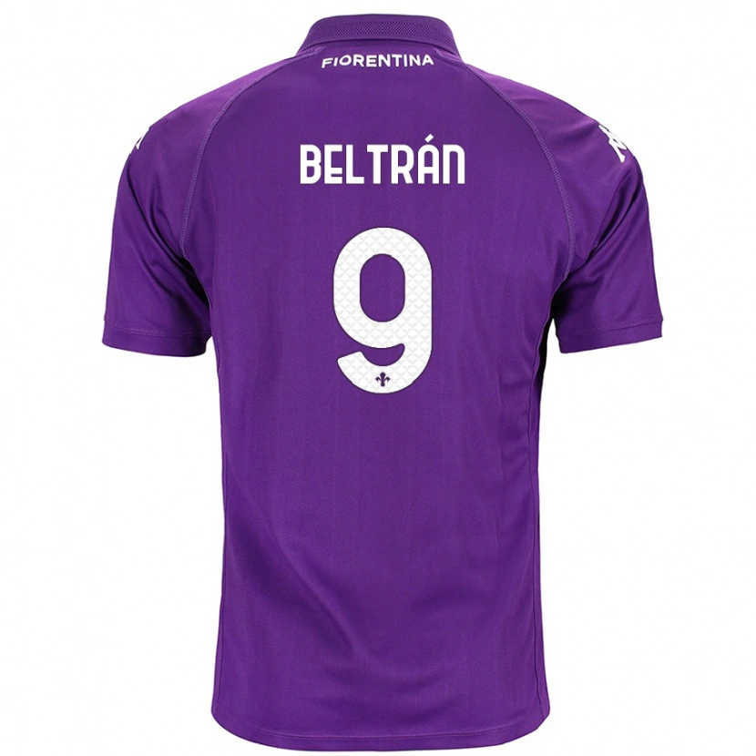Danxen Barn Lucas Beltrán #9 Purpur Hemmatröja Matchtröjor 2024/25 Tröjor T-Tröja