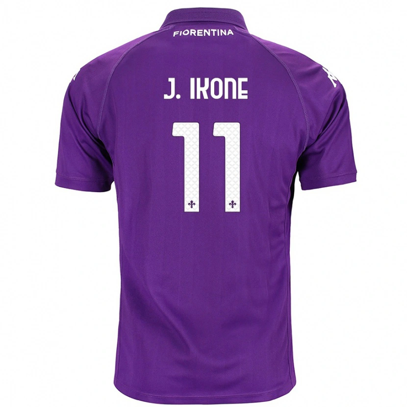 Danxen Barn Jonathan Ikoné #11 Purpur Hemmatröja Matchtröjor 2024/25 Tröjor T-Tröja