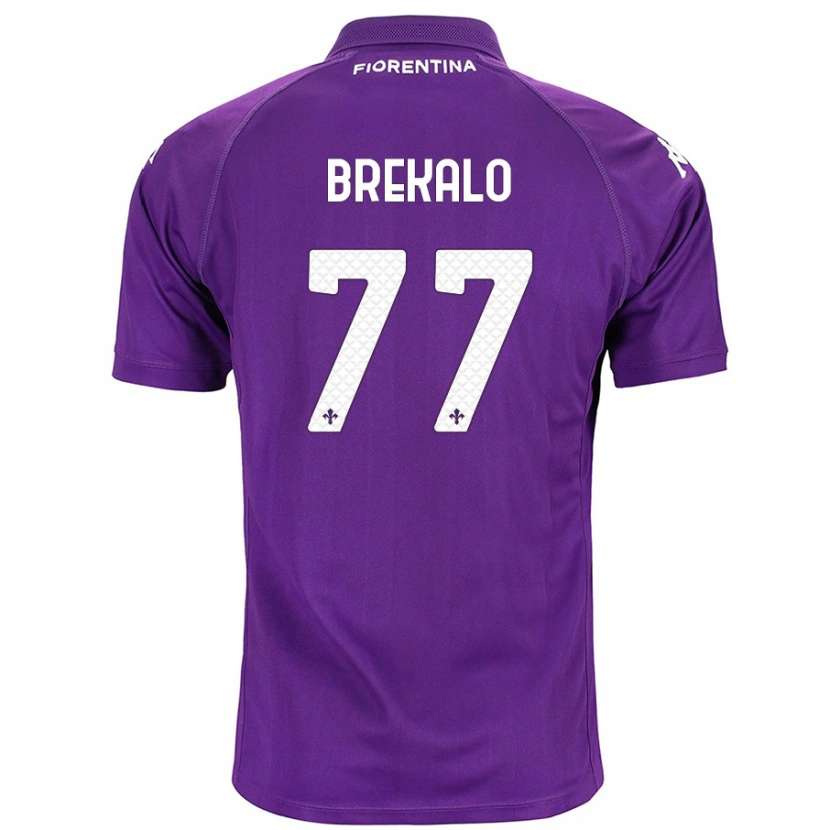 Danxen Barn Josip Brekalo #77 Purpur Hemmatröja Matchtröjor 2024/25 Tröjor T-Tröja