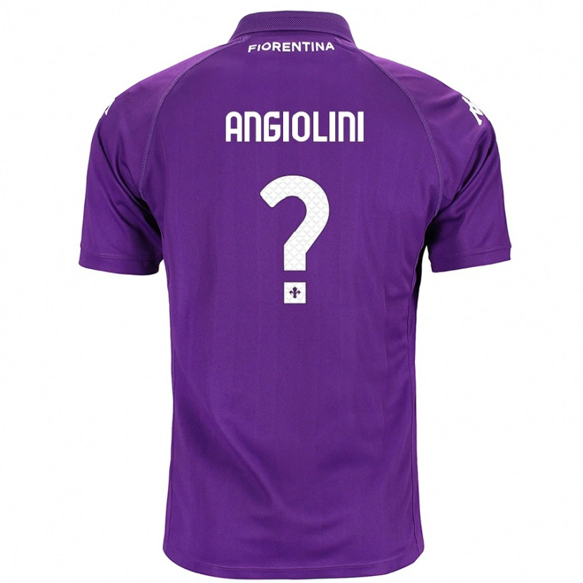 Danxen Barn Gianmarco Angiolini #0 Purpur Hemmatröja Matchtröjor 2024/25 Tröjor T-Tröja