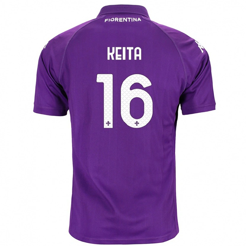Danxen Barn Bala Keita #16 Purpur Hemmatröja Matchtröjor 2024/25 Tröjor T-Tröja