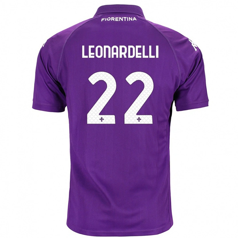 Danxen Barn Pietro Leonardelli #22 Purpur Hemmatröja Matchtröjor 2024/25 Tröjor T-Tröja