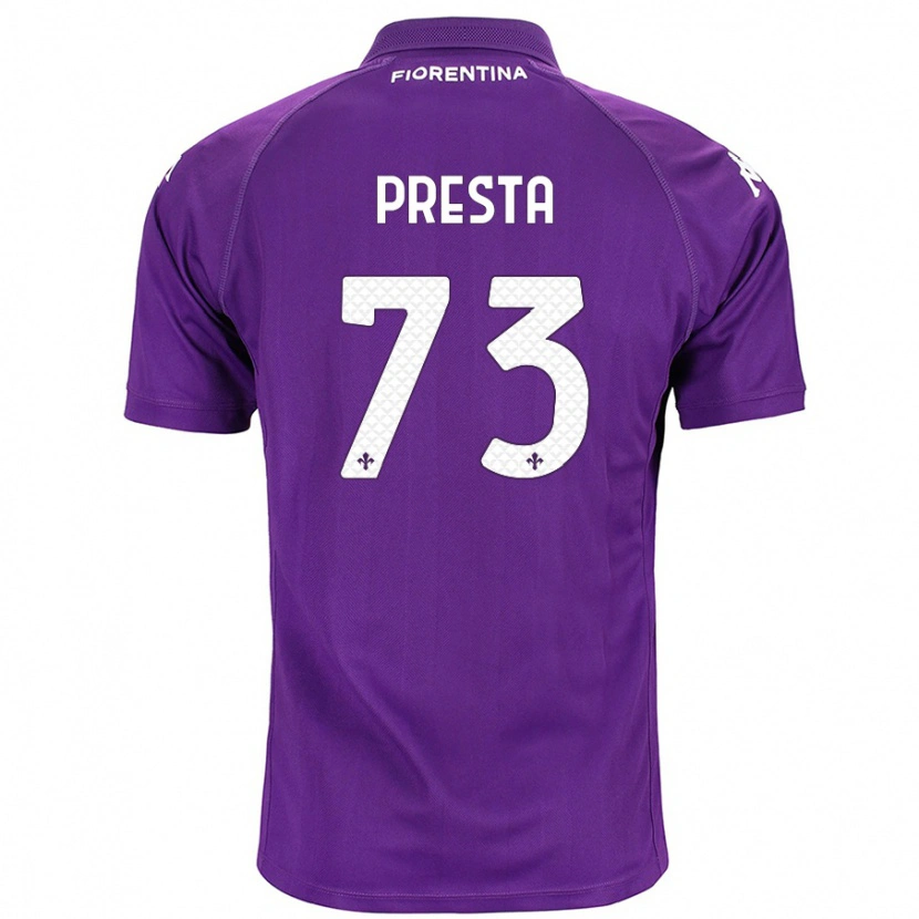 Danxen Barn Francesco Presta #73 Purpur Hemmatröja Matchtröjor 2024/25 Tröjor T-Tröja