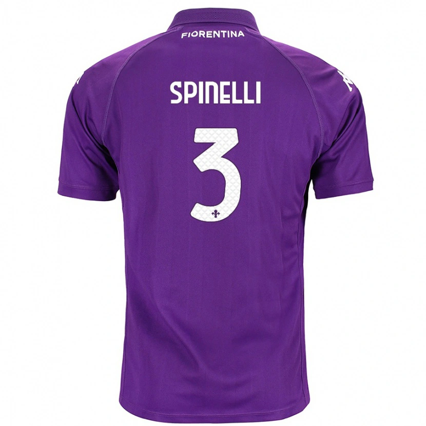 Danxen Barn Giorgia Spinelli #3 Purpur Hemmatröja Matchtröjor 2024/25 Tröjor T-Tröja