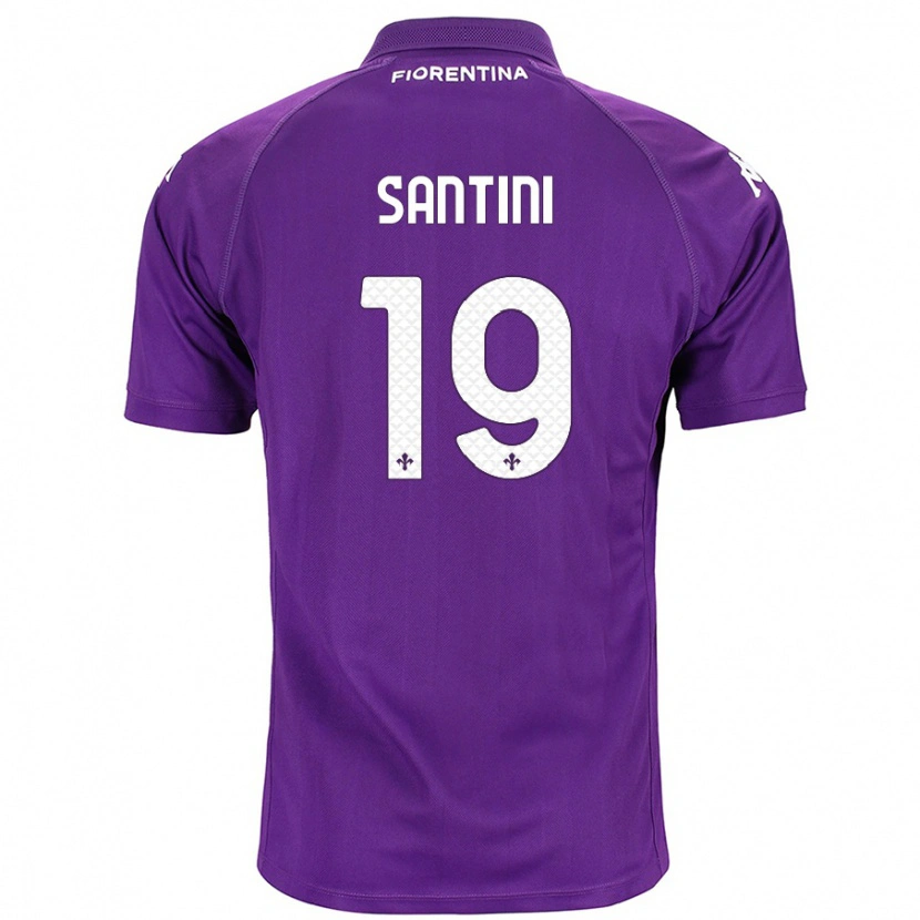 Danxen Barn Margherita Santini #19 Purpur Hemmatröja Matchtröjor 2024/25 Tröjor T-Tröja