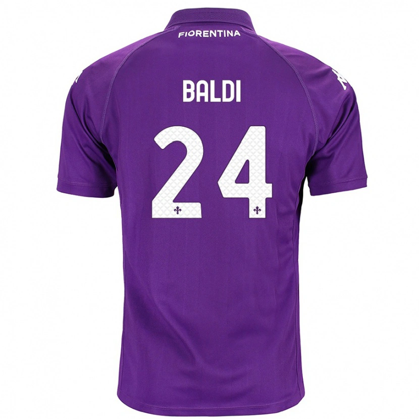 Danxen Barn Rachele Baldi #24 Purpur Hemmatröja Matchtröjor 2024/25 Tröjor T-Tröja