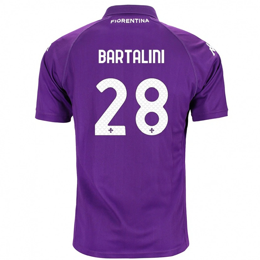 Danxen Barn Viola Bartalini #28 Purpur Hemmatröja Matchtröjor 2024/25 Tröjor T-Tröja