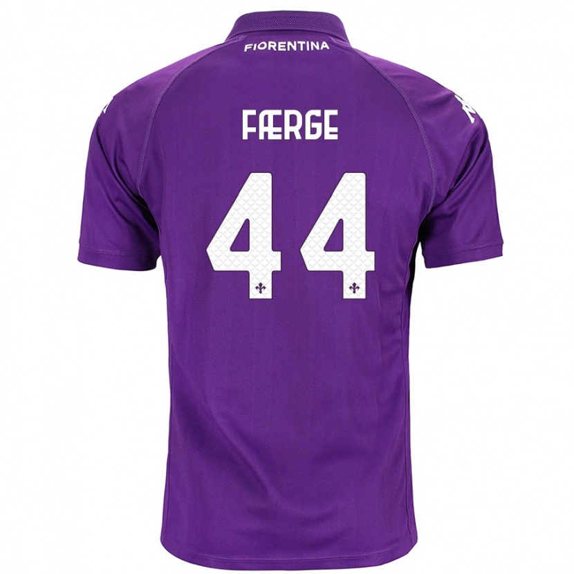 Danxen Barn Emma Færge #44 Purpur Hemmatröja Matchtröjor 2024/25 Tröjor T-Tröja