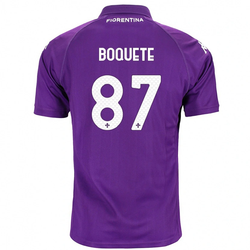 Danxen Barn Verónica Boquete #87 Purpur Hemmatröja Matchtröjor 2024/25 Tröjor T-Tröja