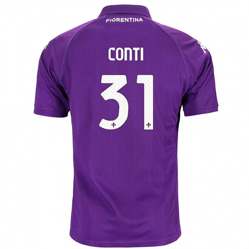 Danxen Barn Gabriele Conti #31 Purpur Hemmatröja Matchtröjor 2024/25 Tröjor T-Tröja