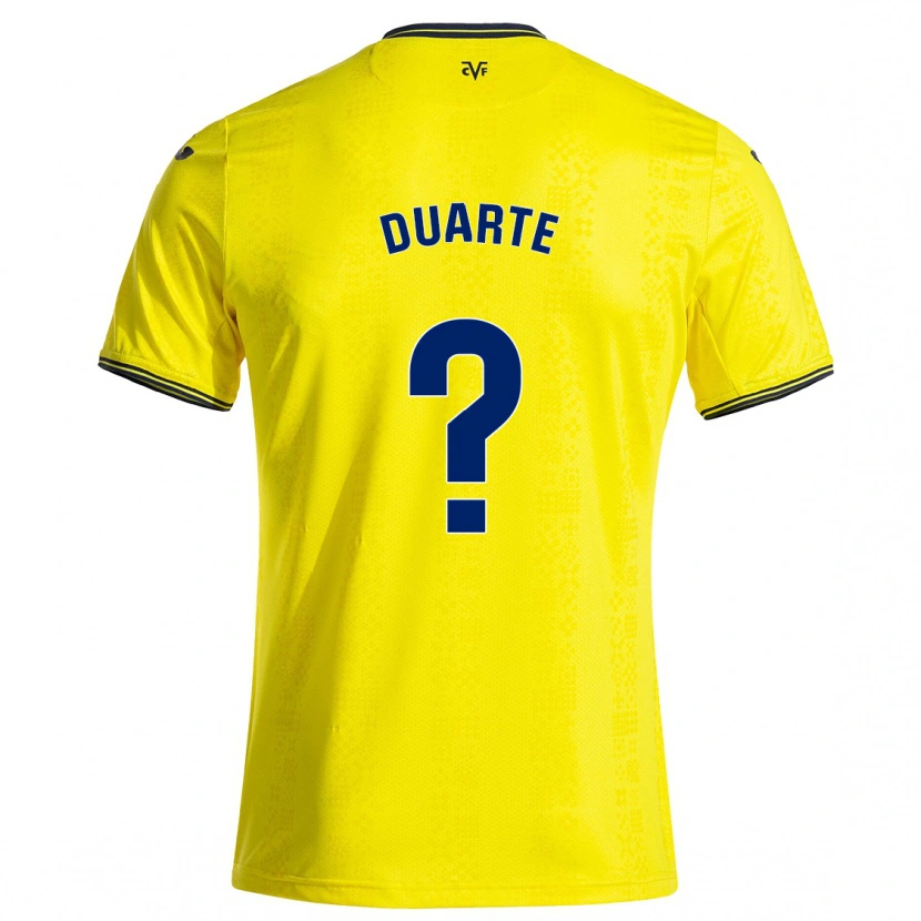 Danxen Barn Gabi Duarte #0 Gul Svart Hemmatröja Matchtröjor 2024/25 Tröjor T-Tröja