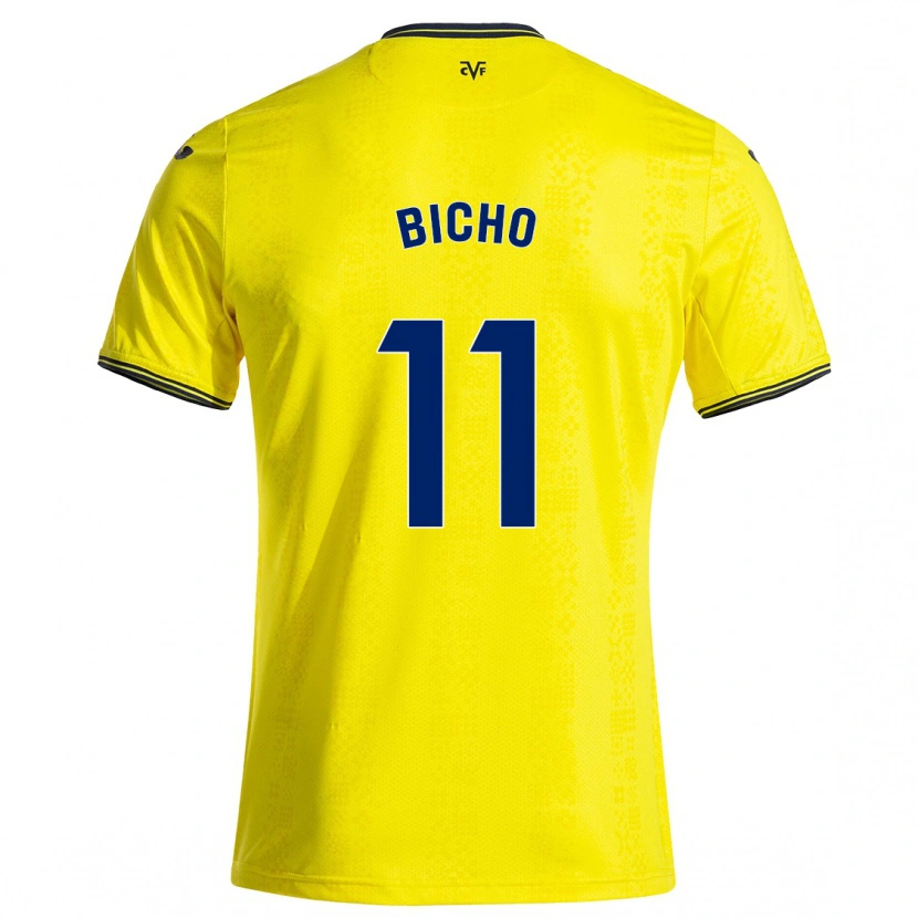 Danxen Barn Bicho #11 Gul Svart Hemmatröja Matchtröjor 2024/25 Tröjor T-Tröja