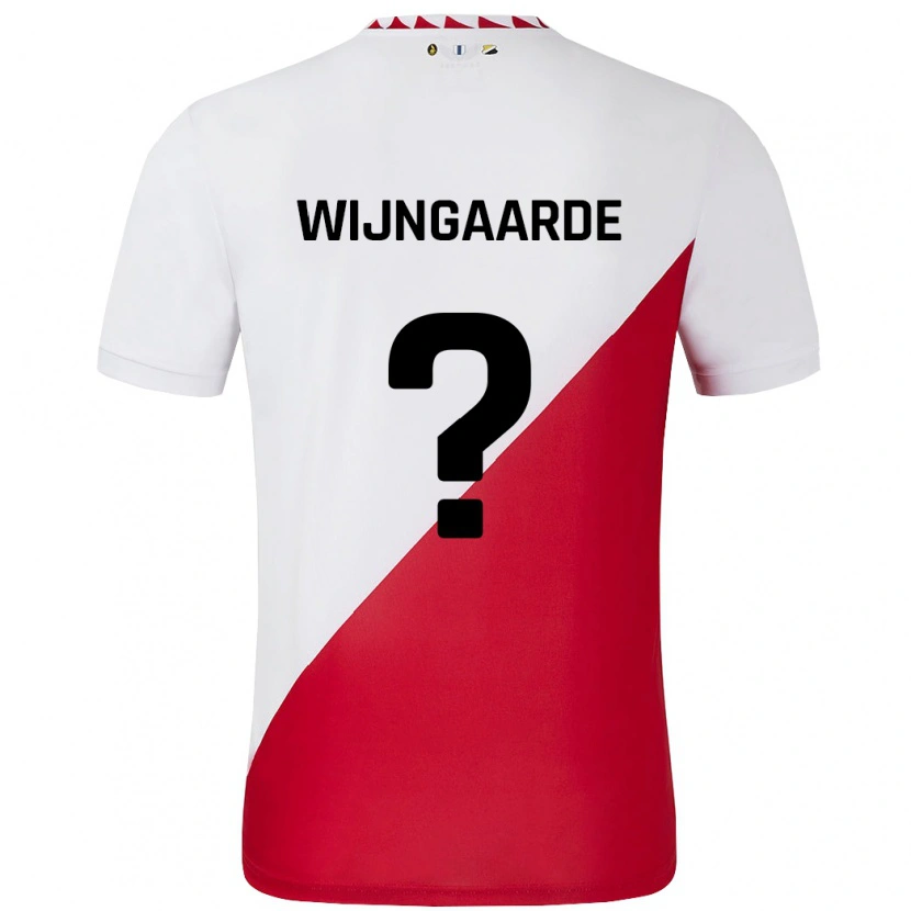Danxen Barn Jahrnell Wijngaarde #0 Vit Röd Hemmatröja Matchtröjor 2024/25 Tröjor T-Tröja