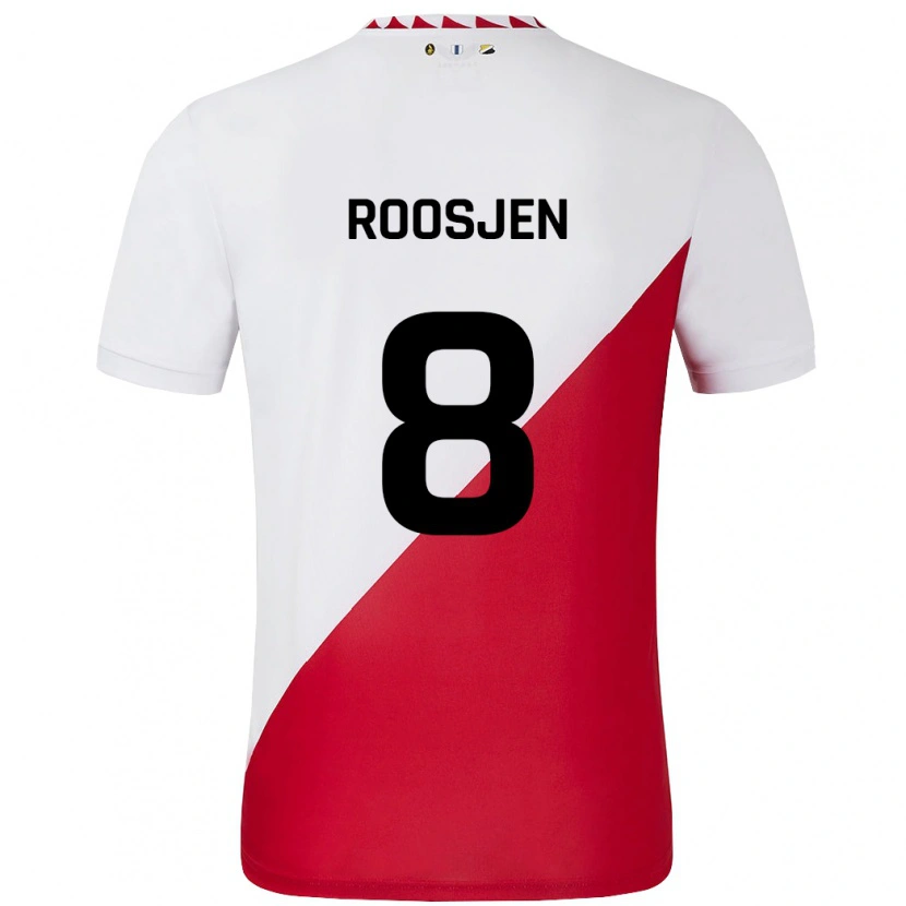 Danxen Barn Judith Roosjen #8 Vit Röd Hemmatröja Matchtröjor 2024/25 Tröjor T-Tröja