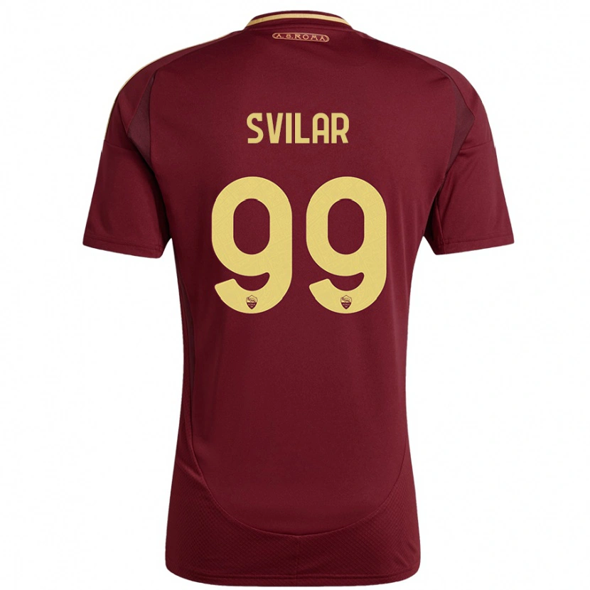 Danxen Barn Mile Svilar #99 Rött Brunt Guld Hemmatröja Matchtröjor 2024/25 Tröjor T-Tröja
