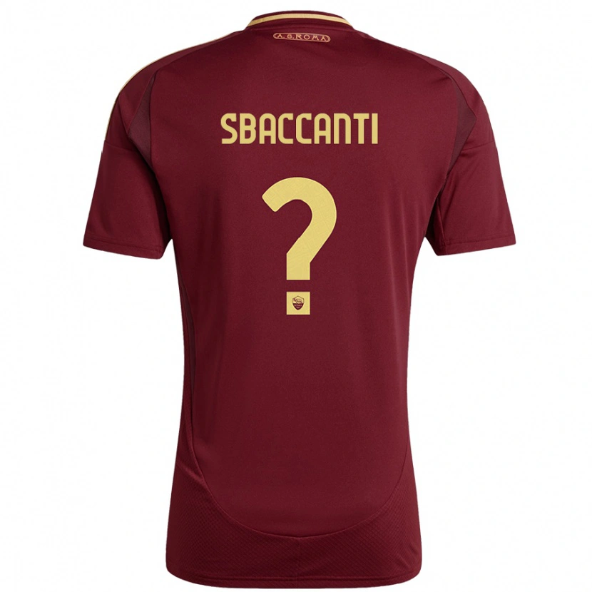 Danxen Barn Christian Sbaccanti #0 Rött Brunt Guld Hemmatröja Matchtröjor 2024/25 Tröjor T-Tröja
