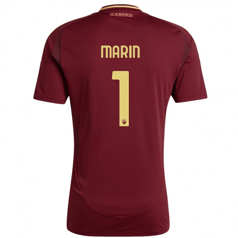 Danxen Barn Renato Marin #1 Rött Brunt Guld Hemmatröja Matchtröjor 2024/25 Tröjor T-Tröja