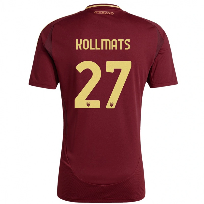 Danxen Barn Beata Kollmats #27 Rött Brunt Guld Hemmatröja Matchtröjor 2024/25 Tröjor T-Tröja