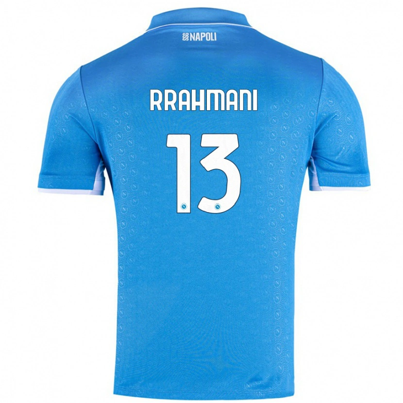 Danxen Barn Amir Rrahmani #13 Himmelsblå Hemmatröja Matchtröjor 2024/25 Tröjor T-Tröja