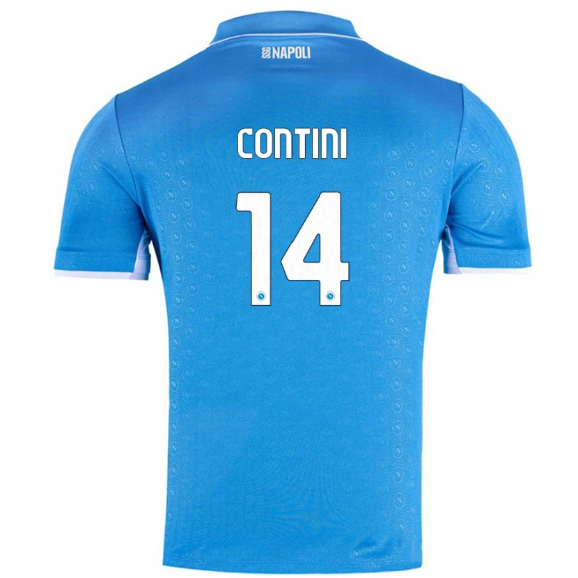 Danxen Barn Nikita Contini #14 Himmelsblå Hemmatröja Matchtröjor 2024/25 Tröjor T-Tröja