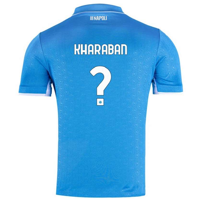 Danxen Barn Vitaliy Kharaban #0 Himmelsblå Hemmatröja Matchtröjor 2024/25 Tröjor T-Tröja