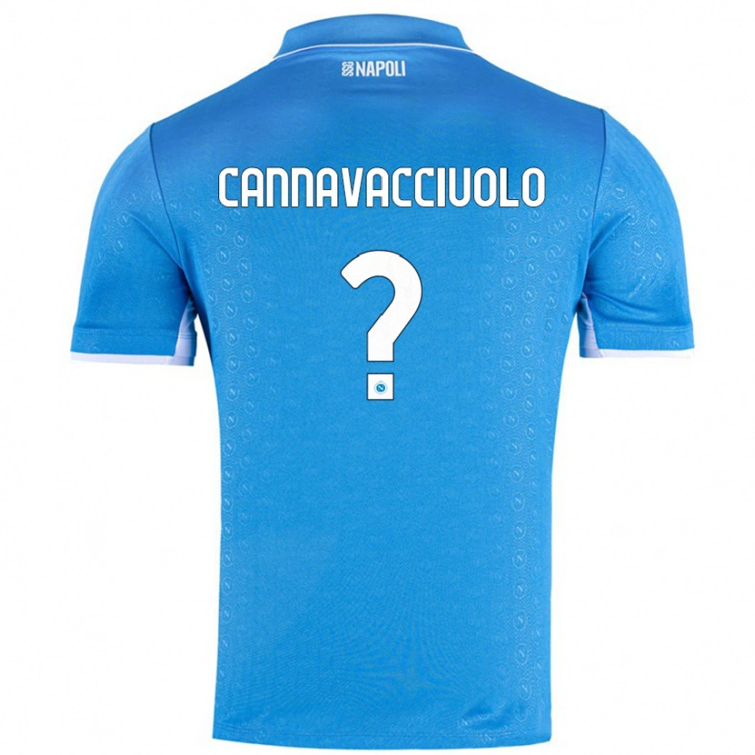 Danxen Barn Luigi Pio Cannavacciuolo #0 Himmelsblå Hemmatröja Matchtröjor 2024/25 Tröjor T-Tröja