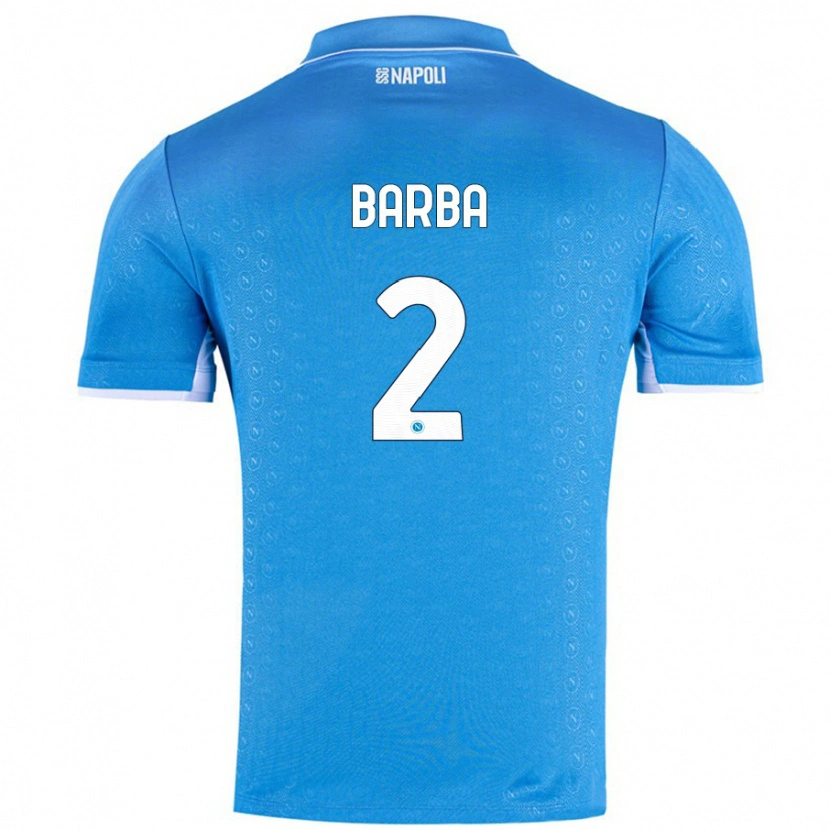 Danxen Barn Benedetto Barba #2 Himmelsblå Hemmatröja Matchtröjor 2024/25 Tröjor T-Tröja