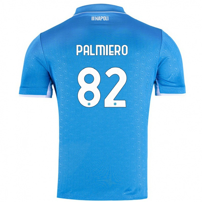 Danxen Barn Luca Palmiero #82 Himmelsblå Hemmatröja Matchtröjor 2024/25 Tröjor T-Tröja