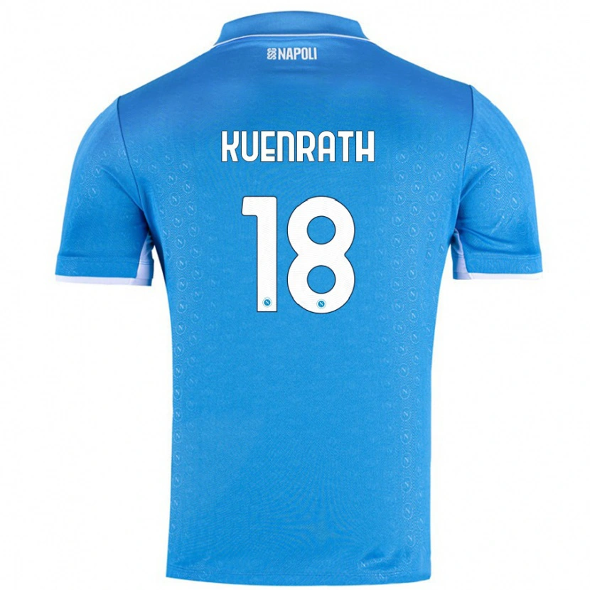 Danxen Barn Melanie Kuenrath #18 Himmelsblå Hemmatröja Matchtröjor 2024/25 Tröjor T-Tröja
