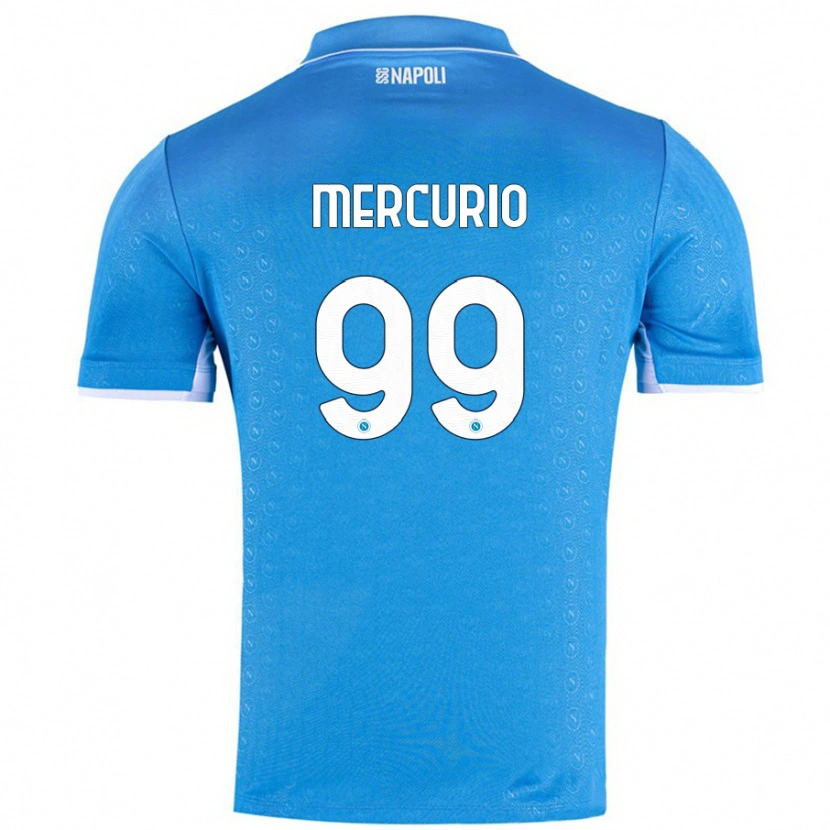 Danxen Barn Giovanni Mercurio #99 Himmelsblå Hemmatröja Matchtröjor 2024/25 Tröjor T-Tröja
