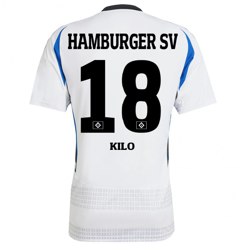 Danxen Barn Jesse Kilo #18 Vit Blå Hemmatröja Matchtröjor 2024/25 Tröjor T-Tröja