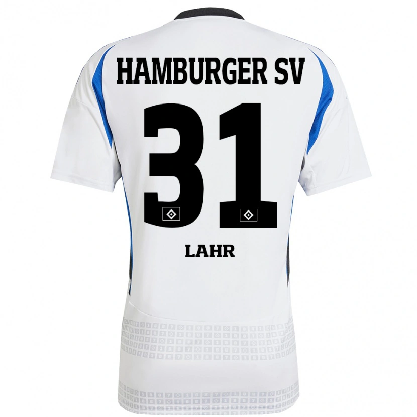 Danxen Barn Jobina Lahr #31 Vit Blå Hemmatröja Matchtröjor 2024/25 Tröjor T-Tröja