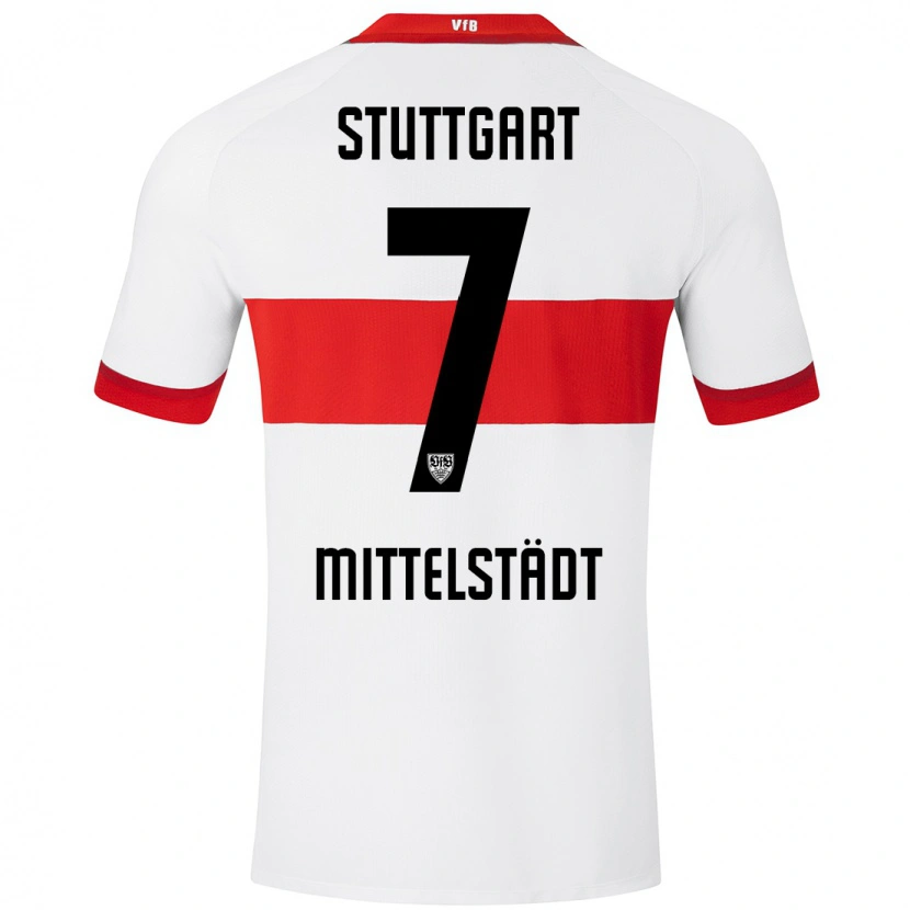 Danxen Barn Maximilian Mittelstädt #7 Vit Röd Hemmatröja Matchtröjor 2024/25 Tröjor T-Tröja
