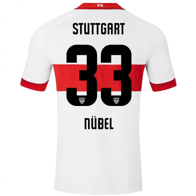 Danxen Barn Alexander Nübel #33 Vit Röd Hemmatröja Matchtröjor 2024/25 Tröjor T-Tröja