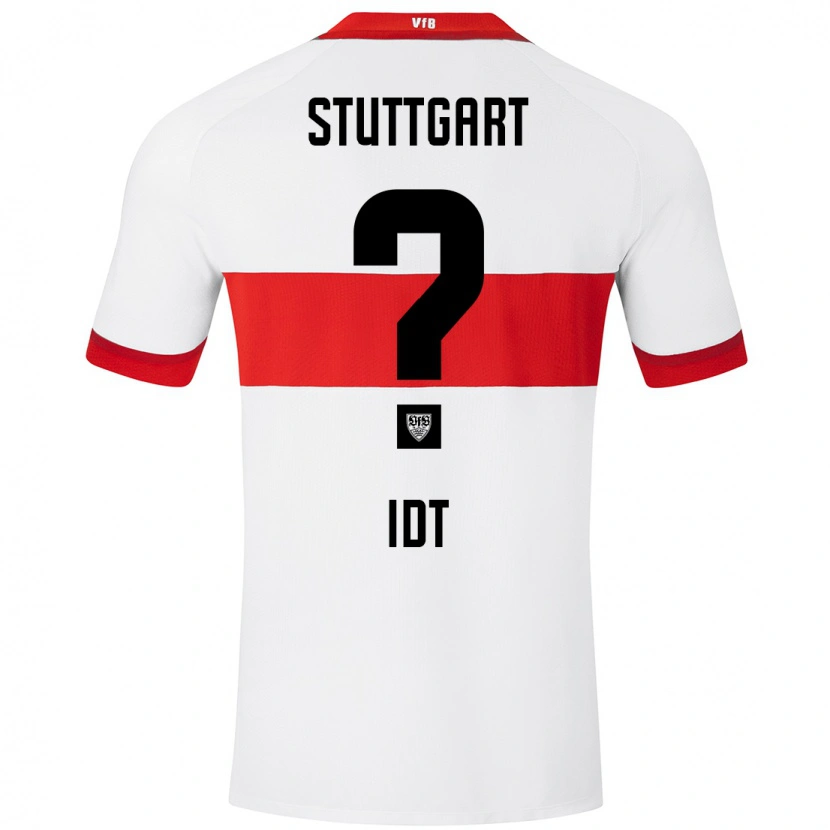 Danxen Barn David Idt #0 Vit Röd Hemmatröja Matchtröjor 2024/25 Tröjor T-Tröja