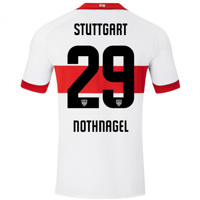 Danxen Barn Dominik Nothnagel #29 Vit Röd Hemmatröja Matchtröjor 2024/25 Tröjor T-Tröja